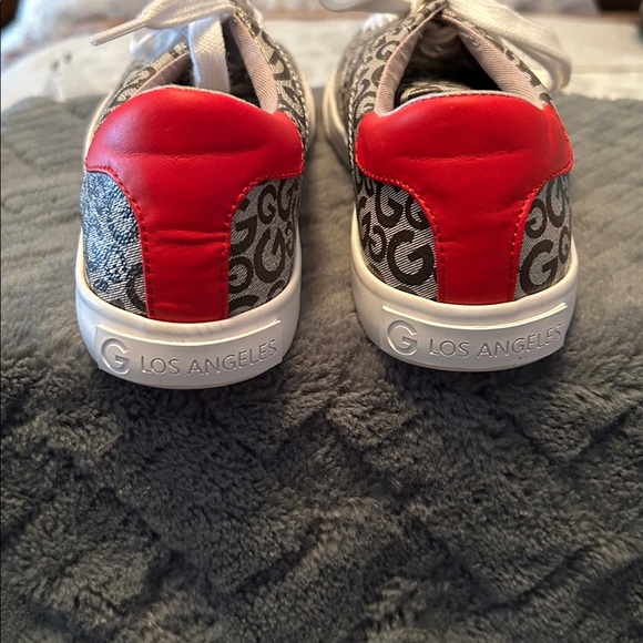 GBG Los Angeles Monogram Sneakers with Red and White Accents size 8 - Picture 6 of 7